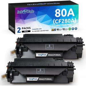 HP CF280A (80A) Black Compatible Toner Cartridge - 2 Pack